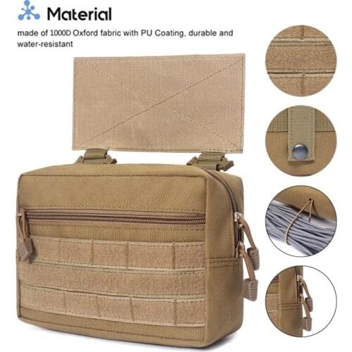 New Outdoor Pouch EDC Nylon Molle Organizer Pouch Toolkit Knife Pouch Storage Bag Waterproof Hunting Field Pouch