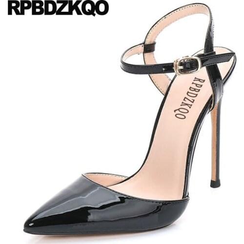 Super Patent Leather Designer Brand Shoes Women High Heels 10 42 Pointed Toe Stiletto Sandals Unisex Plus Size Sexy Pumps 11 43