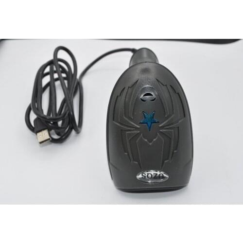 UZQS special price Gray spider F1,3MIL high precision laser wired barcode scanner,3MIL High speed 1D full decoding