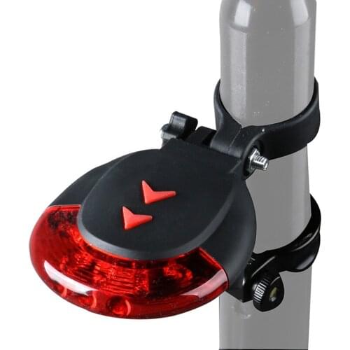 IPX4 Waterproof Laser Bike Taillight 5 LED USB Rechargable 7 Modes Night Warning MTB Bike Lamp Bicycle Light