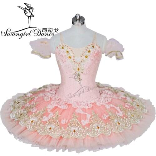 Adult pink peach nutcracker ballet tutus women platter tutu girls swan lake ballet costumes professional ballet tutus BT9028