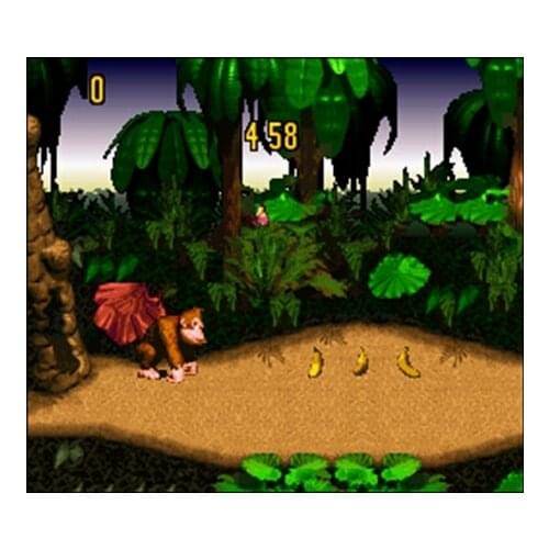 DK Country 16 bit Big Gray Game Card For USA NTSC Game Player