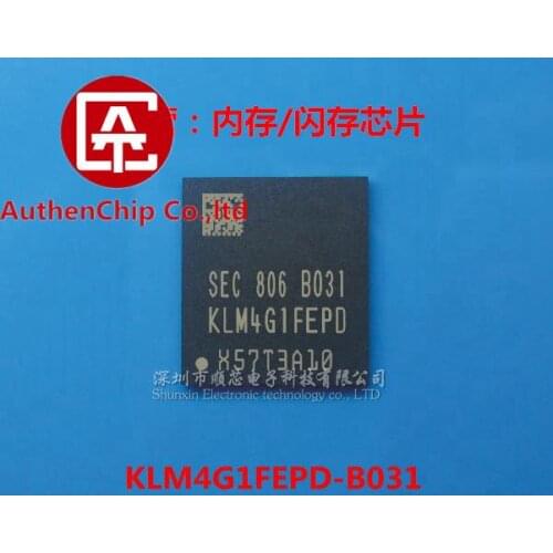 5pcs 100% orginal new in stock KLM4G1FEPD-B031 IC font library 4G 153 ball phone EMMC chip