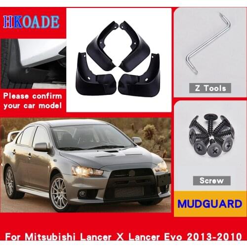 Car Mud Flaps For Mitsubishi Lancer X Lancer Evo 2013-2010 Mudguards Splash Guards Fender Mudflaps Car Fender Accessories