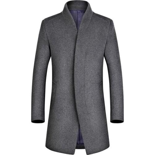 MRMT 2021 Brand Mens Wear Winter Woolen Coat Casual Wool Overcoat for Male Suit Jacket Outer Wear Clothing Garment