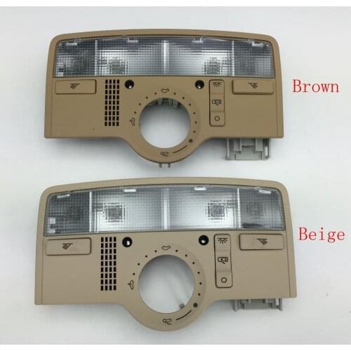 For VW Passat B5 Interior Beige Dome Light Brown Color Reading Lamp with SunRoof Skylight 3BD 947 105 A/3B7 947 106 B