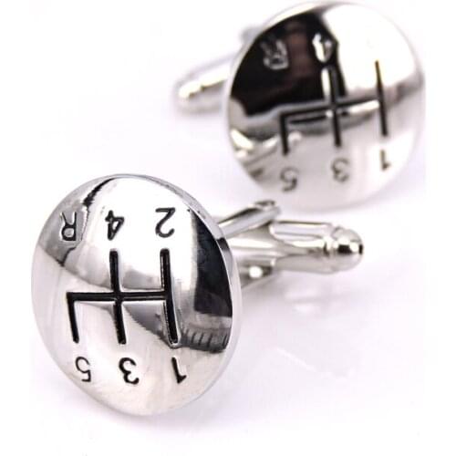 HYX Luxury brand cufflink High quality Steel material shirts Gear cufflinks for men Wholesale or retail
