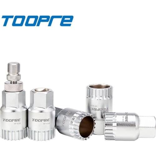 TOOPRE Bicycle Bottom Bracket Removal Tool 20CR Steel Iamok Light Silver 137g Square Hole/Spline BB Tools Bike Parts