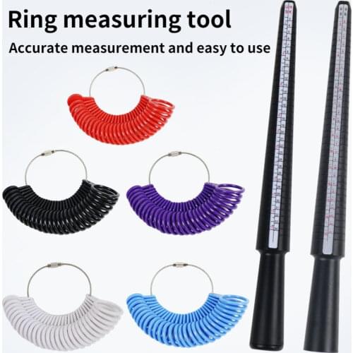 Ring sizes stick mandrel finger gauge ring sizer set measuring US sizes 0-13 & UK Sizes A-Z Jewelry tools
