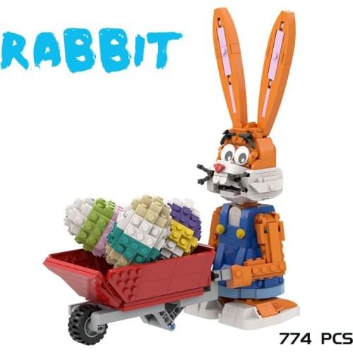 MOC Building Block Maker Movie Anime Classic Image Rabbit Creative Assembly Model Kids Toy DIY Build Brick Birthday Gifts