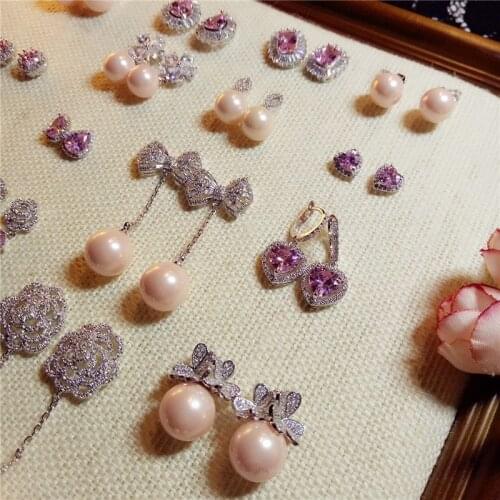 Серьги с жемчугом L&Zuan China At AliExpress