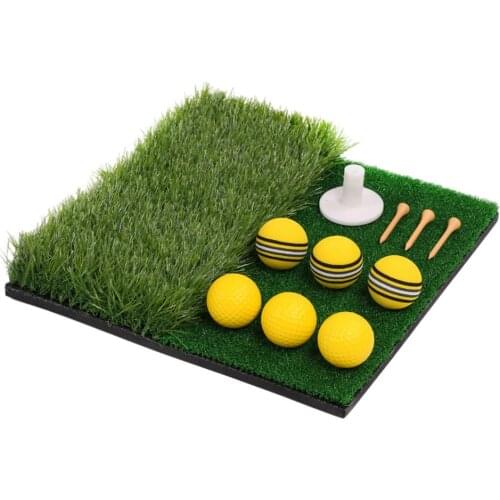 Golf Practice Mat Set Two-color Non-slip Durable Training Mat Golf Accessories Golf Golf Training Aids Golf Mat Golf Balls