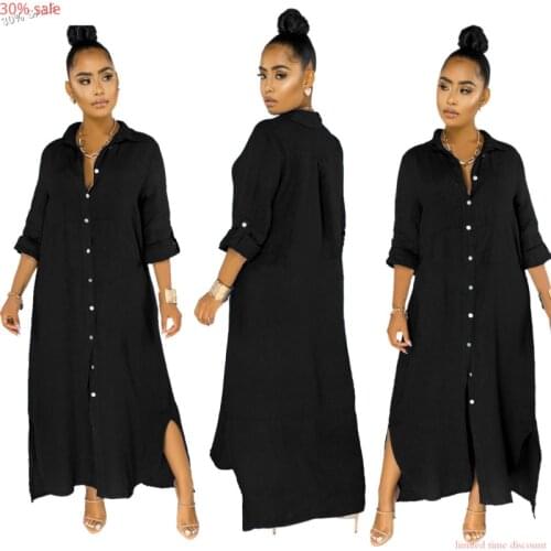 PNDODO Fashionable Shirt Dresses