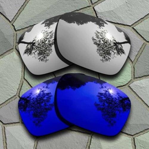 Chrome&Violet Blue Sunglasses Polarized Replacement Lenses for Oakley Holbrook