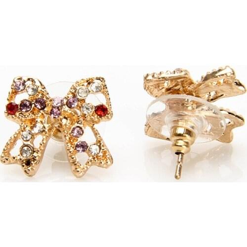 2021 Pendientes Earings Act The Role Ofing Is Tasted Sweet And Lovely Set Auger Butterfly Earrings With Stud Joker Bowknot