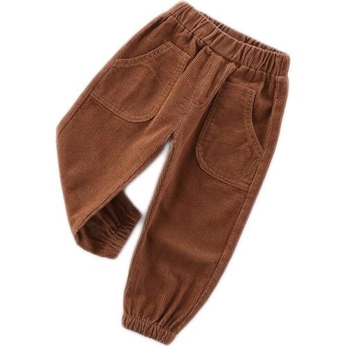 Thicken Boys Pants 2018 Autumn Winter Casual Kids Pants 1 2 3 4 5 6 Year Toddler Boy Pants Childrens Trousers Baby Boy Clothes