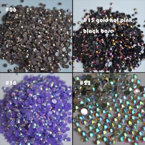1000pcs 3mm New fashion Bling Jelly Nail Art gold hot AB Rhinestones Phone Case Shiny Beads Flat back