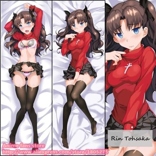 150cm Sexy Anime Pillowcase Fate stay night UBW Rin Tohsaka lovely decorative Hugging Body Pillow Cover Case Bedding