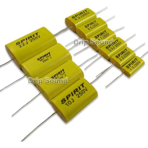 2pcs 4.7uF-33uF 250V Tweeter Speaker Frequency Divider Crossover Non-Polarity Capacitor