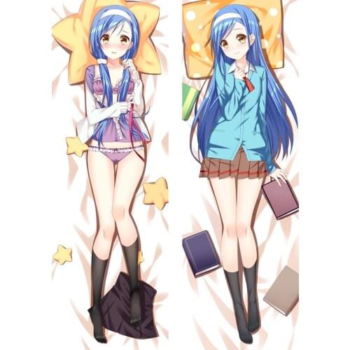 2020-June update Anime We Never Learn Ogata Rizu Furuhashi Uruka Kirisu Dakimakura body Pillow case Hugging Body Pillow Cover
