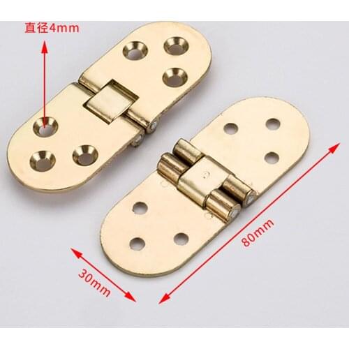 80*30mm Zinc Alloy Sewing Machine Table Folding Flip Top Hinges Screws Fold Flap