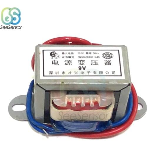 AC 6V 9V 12V 15V 24V Output Voltage 5W EI Copper Core Input 220V 50Hz~60Hz Single Voltage Copper Power Transformer 2 Line