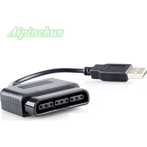 Aipinchun 1PCS USB Adapter Converter Cable For Sony Playstation PS2 Controller Convert To For PS3 PC Video Game Accessories
