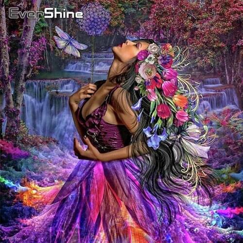 EverShine 5D Diamond Painting Portrait Picture Mosaic Kit DIY Diamond Embroidery Full Square Woman Rhinestones Wall Art