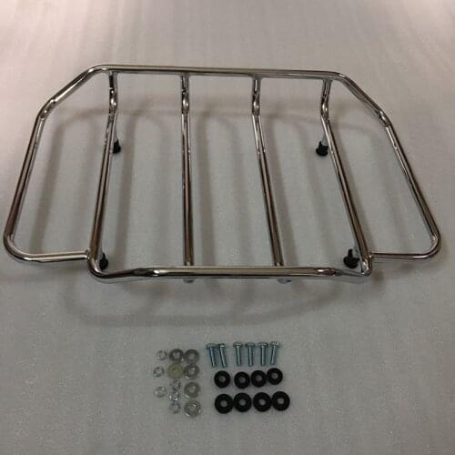 Motorcycle luggage rack back shelf Luggage Rack Rail case For Harley Road King Glide Touring 1984-2019