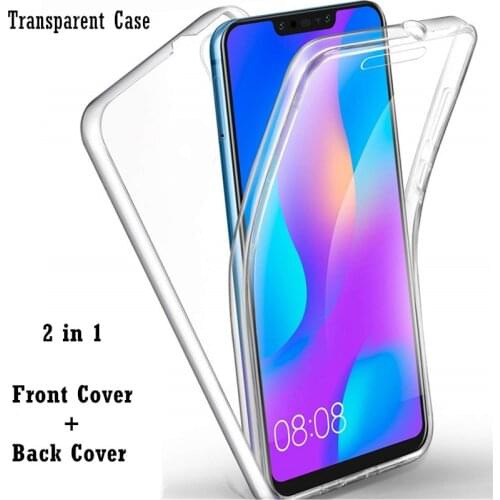 Full Body Cover Case For Honor 30i 9C 9S Y5p Y6p Y7p Y8p Nova 5T 7i 3 3i 2020 P Smart 2021 S Z 2 in 1 Transparent Cover Shell