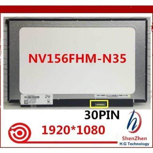 For BOE Matrix NV156FHM-N35 compatible models Glossy 1920x1080 FHD LCD Screen Panel Replacement 30PINS