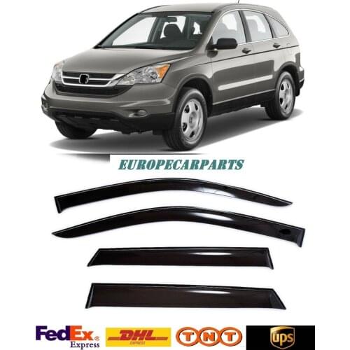For Honda CRV CR-V 2007-2012 Side Window Visors Sun Rain Guard Vent Deflectors 4 pieces