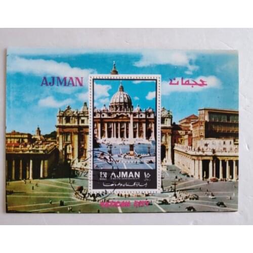 1972 vatican city AJMAN Post Stamps Postage Collection