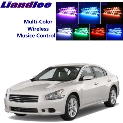 LiandLee For NissanMaxima Maxima A35 2008~2015 Car Interior UnderDash FootWell Seat Accent Music Rhythm Ambient Light