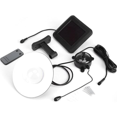 1PC Solar Stainless Steel Chandelier Solar Panel Powered Pendant LED Lamp Comes With Remote Controller