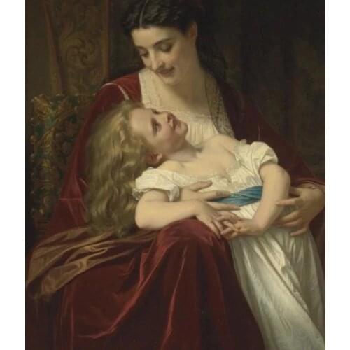 Mother Daughter Cute Girl People Embroidery Crafts Needlework 14CT Unprinted Cross Stitch Kits DIY Quality Handmade Decor