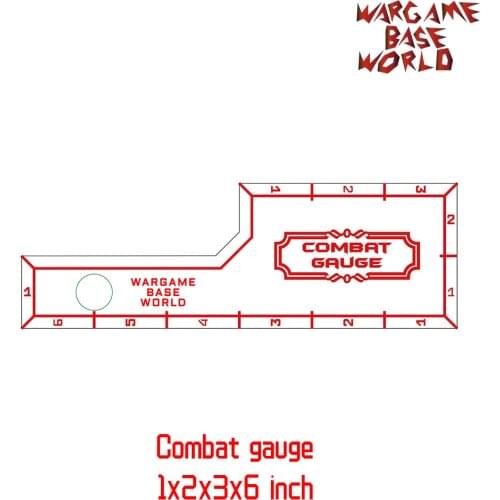 Wargame Base World - combat gauge - measure tooling - Battle gauge -1x2x3x6 inch