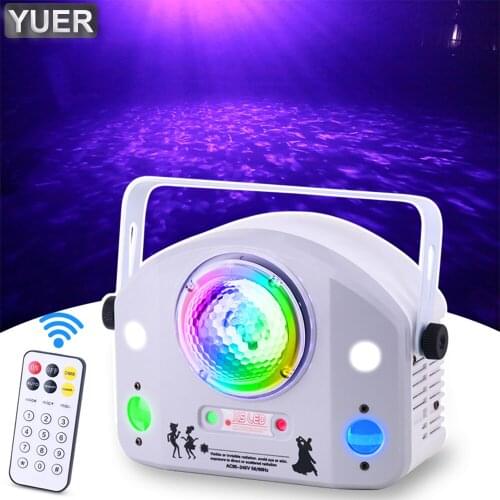 New Party Lights 4in1 Water Pattern Magic Ball Light LED RGB Mixed Flash Remote For Birthday Family Disco DJ KTV Decoration
