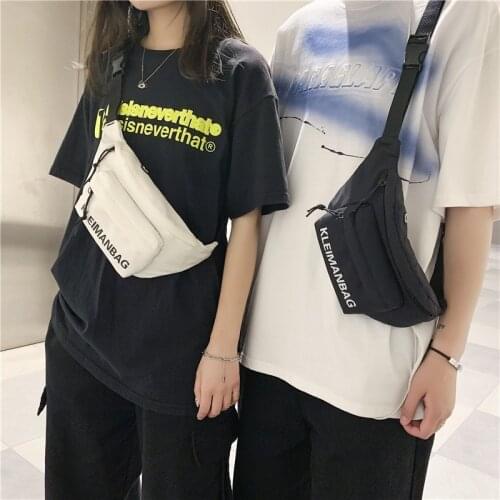Casual Crossbody Bag 2021 New Men Hip Fanny Pack Chest Bag Nylon Sports Travel Phone Pouch Unisex Belt Bags Waist Pack
