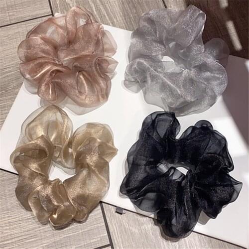 Fashion Oversize Scrunchie Women Girls Elastic Hair Rubber Bands Accessories Gum For Women Hair Rope Ponytail Holder Headdress