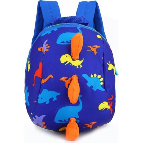 Cute Dinosaur Prints Mini Toddler Backpack Kids Baby Bookbag Preschool Backpack with Leash Safety Harness Mochila