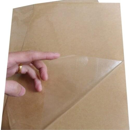 Self Adhesive Sticker A4 Blank Transparent / Clear PET Label Paper for Laser Printer or Used for Lamination Film