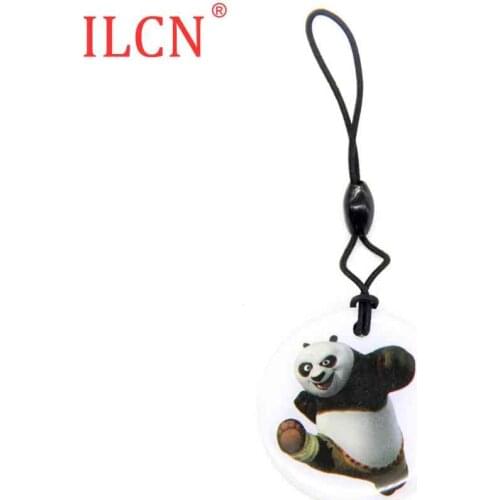 UID S50 1K Keyfob Key Tags Cartoon Panda Changeable RFID Rewritable Proximity Smart Card Copy Access Control Card Fast Shipping