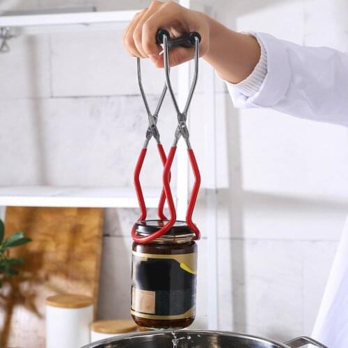 Outdoor camping tools Stainless steel bottle clamp Sterilization clamp Anti-skid and anti-scalding PP material wide-mouth clamp