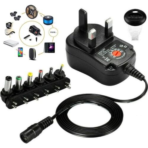 1pcs Motorcycel 3V 4.5V 5V 6V 7.5V 9V 12V 2A 2.5A AC/DC Adapter Adjustable Power Supply Adaptor Charger For LED Light Bulb Strip