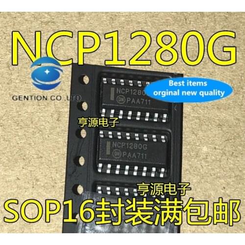 10PCS NCP1280 NCP1280DR2G NCP1280G SOP16 in stock 100% new and original
