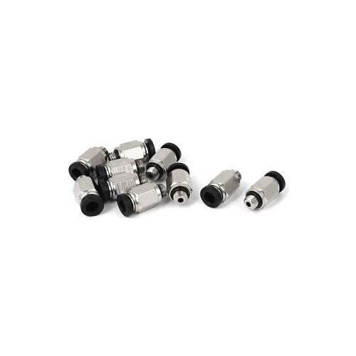 4mm to M5 Push in Pneumatic Air Quick Connect Tube Fitting Coupler 10pcs