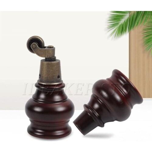 2/4Pcs Solid Wood Round Gourd Furniture Legs Mid-Century Modern Sofa Legs Replacement For Cabinet Feet Dresser tv stands Legs