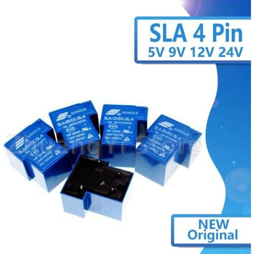 2pcs/lot Power relays SLA-05VDC-SL-A SLA-09VDC-SL-A SLA-12VDC-SL-A SLA-24VDC-SL-A 5V 9V 12V 24V 30A 4PIN T90