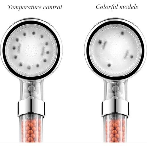 3/7 Color Spa Shower Changing LED Head Creative Home Temperature Control Bathroom High Pressure Water Saving Hand Shower head